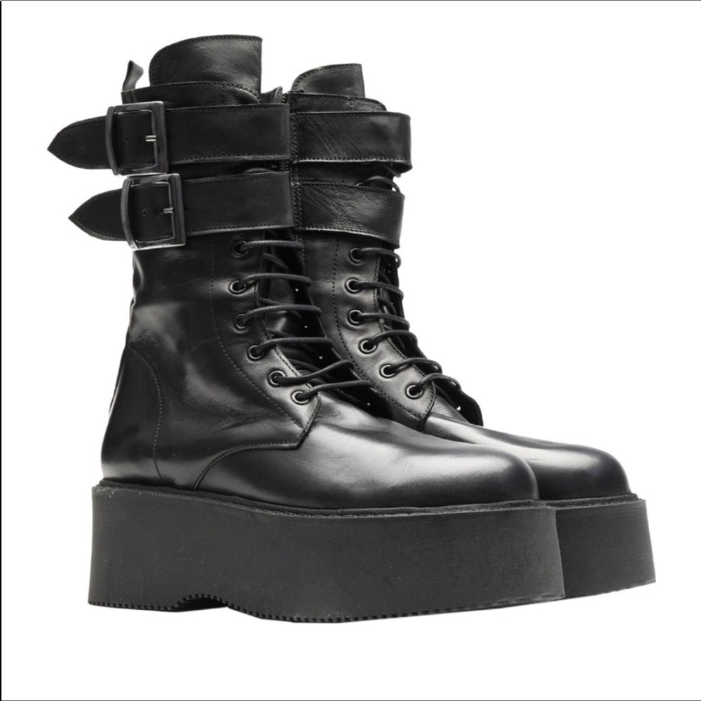 ANKLE COMBAT BOOTS